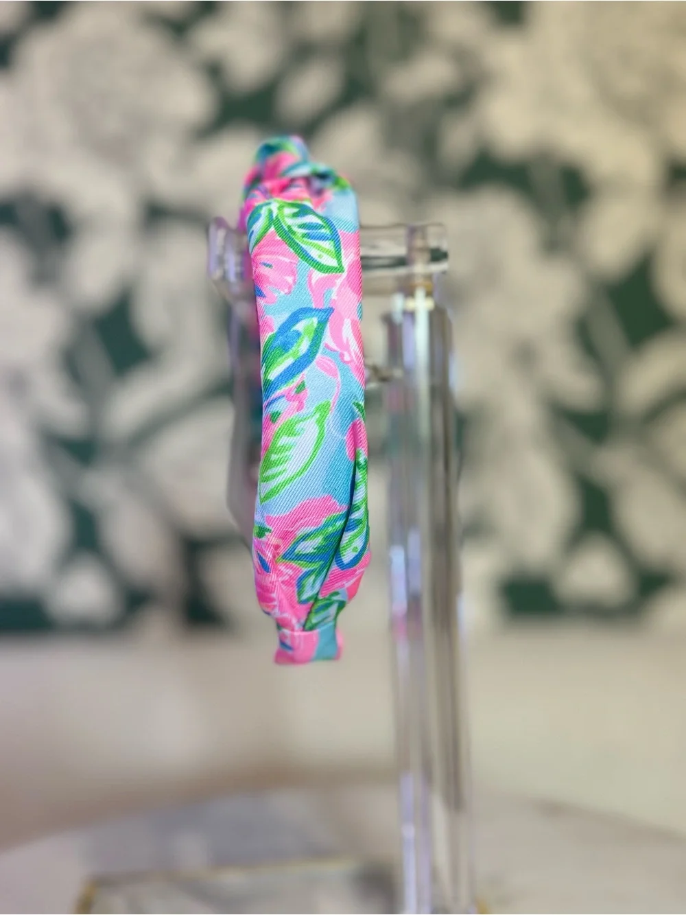 Lilly Pulitzer Pink Floral Twisted Headband NWT